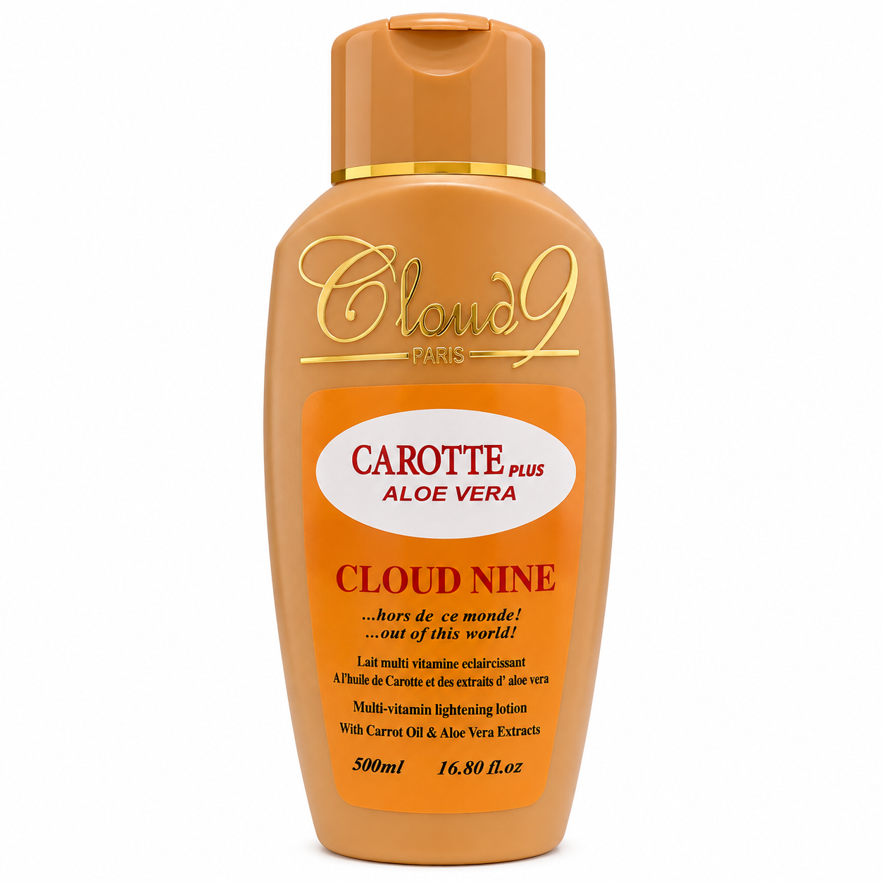 Cloud 9 Paris Carotte Plus Aloe Vera Cloud Nine Multi-Vitamin Lightening Lotion 500ml