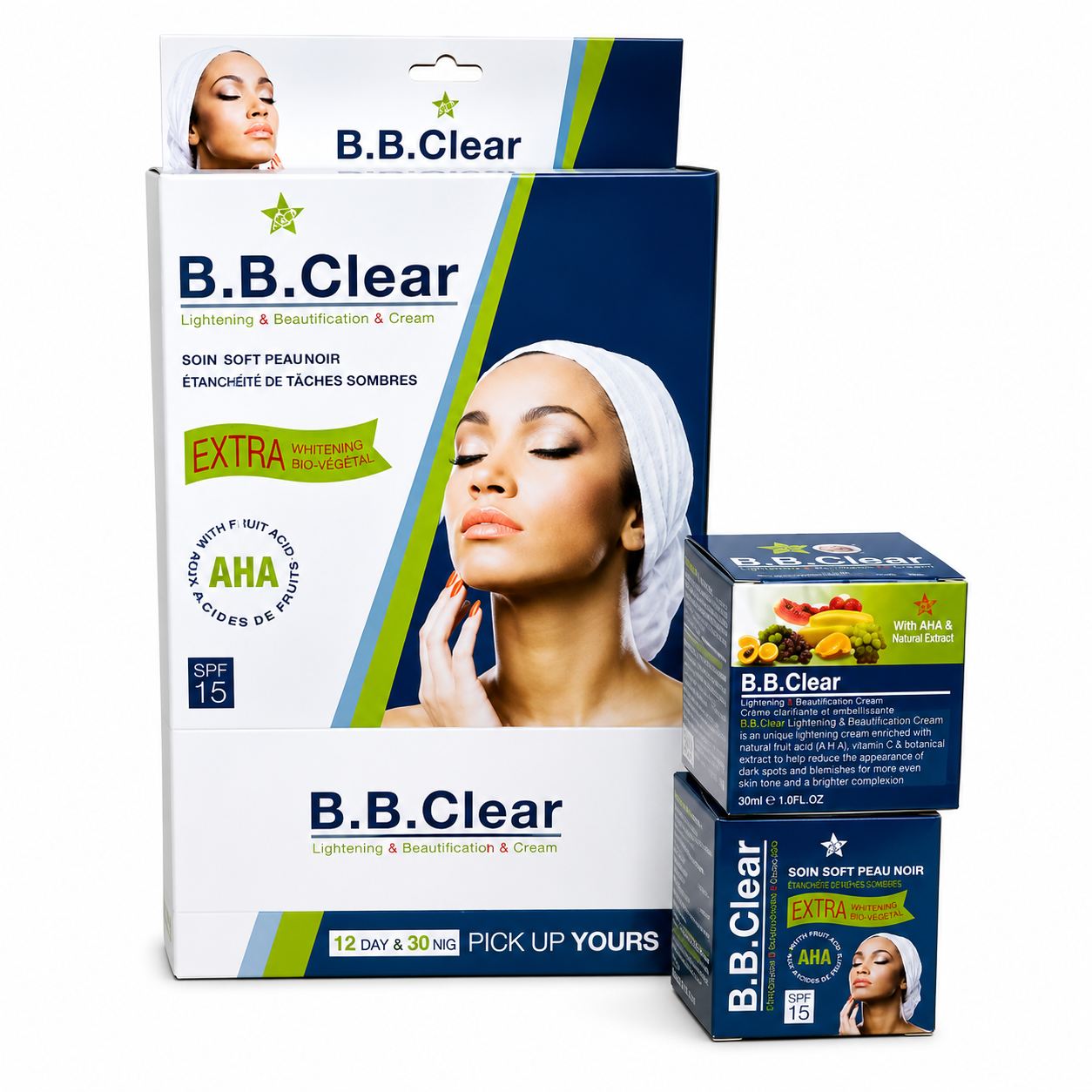 B.B.Clear Lightening & Beautification Cream Day & Night Set