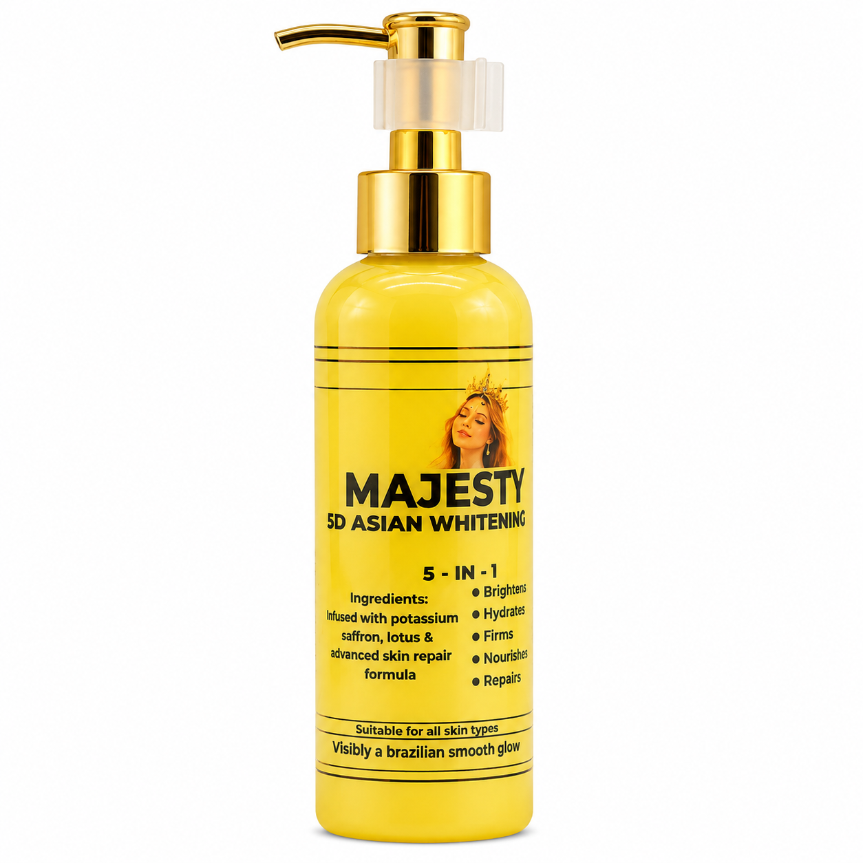 Majesty 5D Asian Whitening Body Lotion 5-in-1 Formula