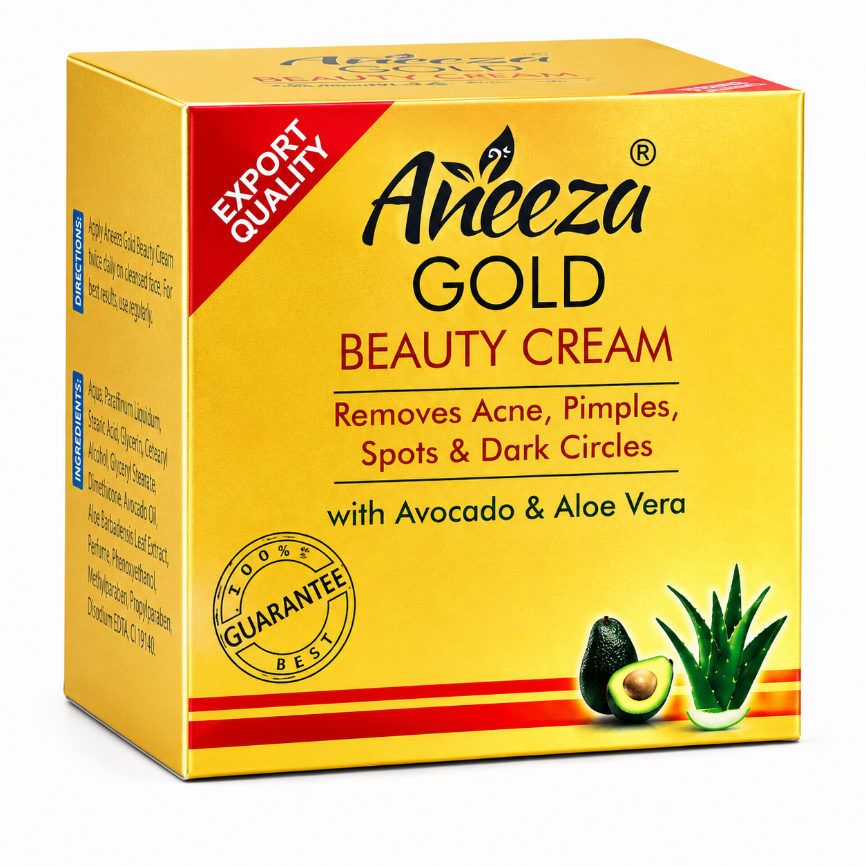 Aneeza Gold Beauty Cream With Avocado & Aloe Vera - 30g