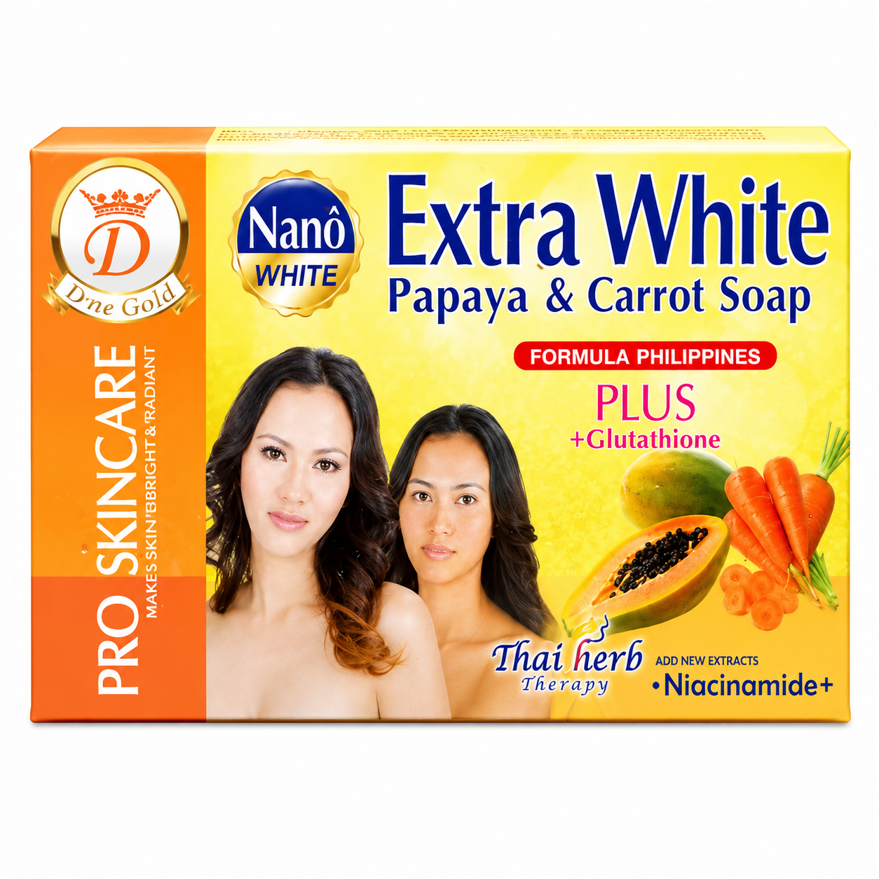 Nano Extra White Papaya & Carrot Soap - 160g